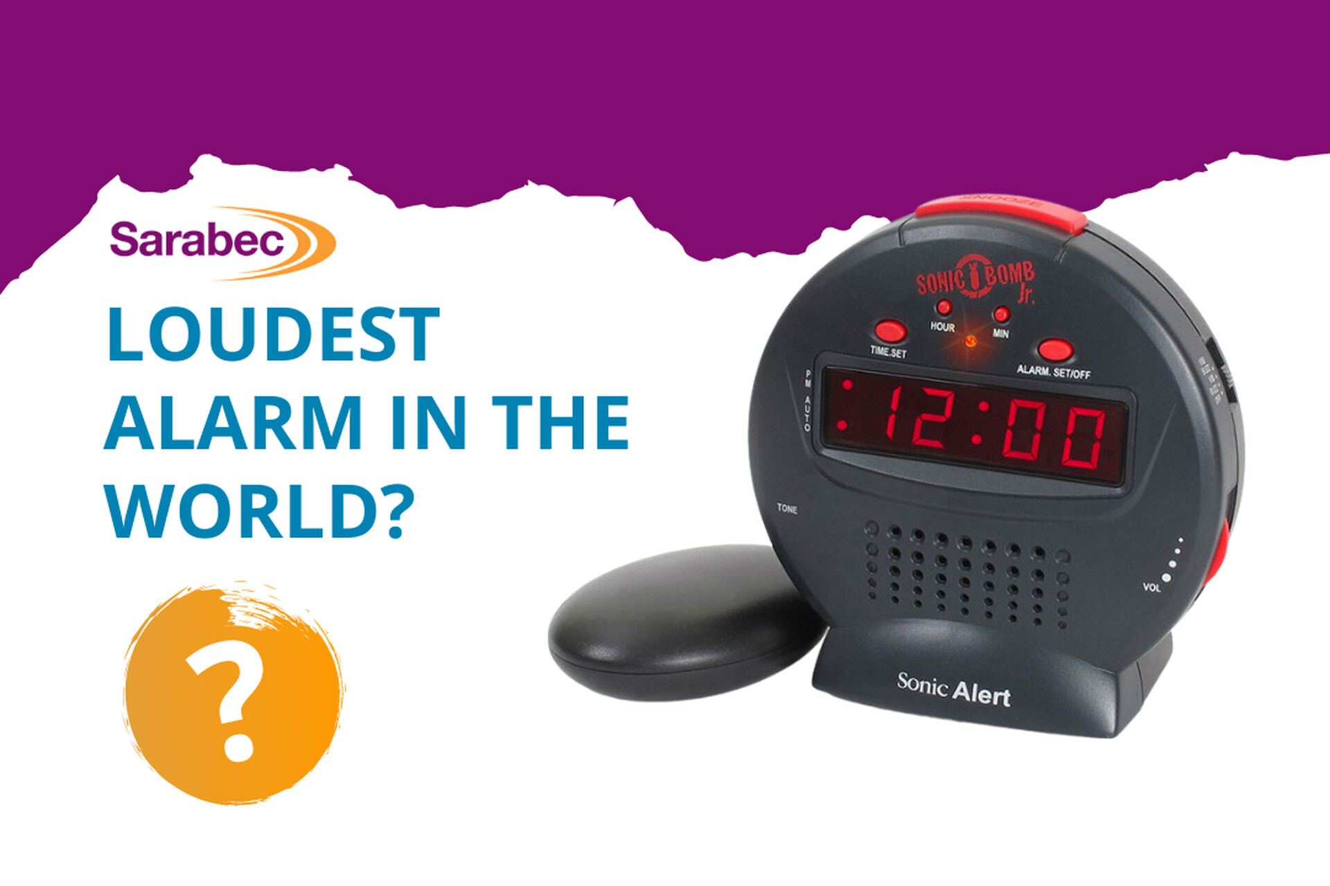 The World's LOUDEST Alarm Clock?Sarabec Hearing Products | Sarabec