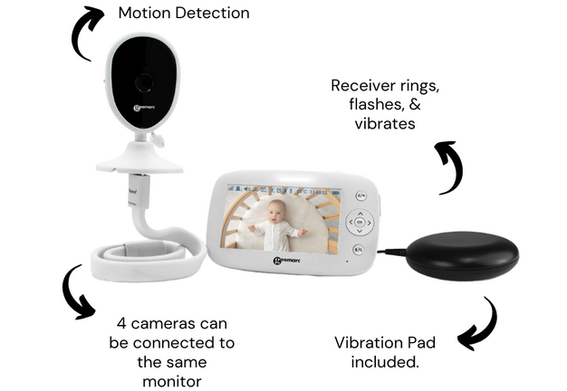 Geemarc Amplicall Sentinel 1 Baby Monitor & Vibrating Pad